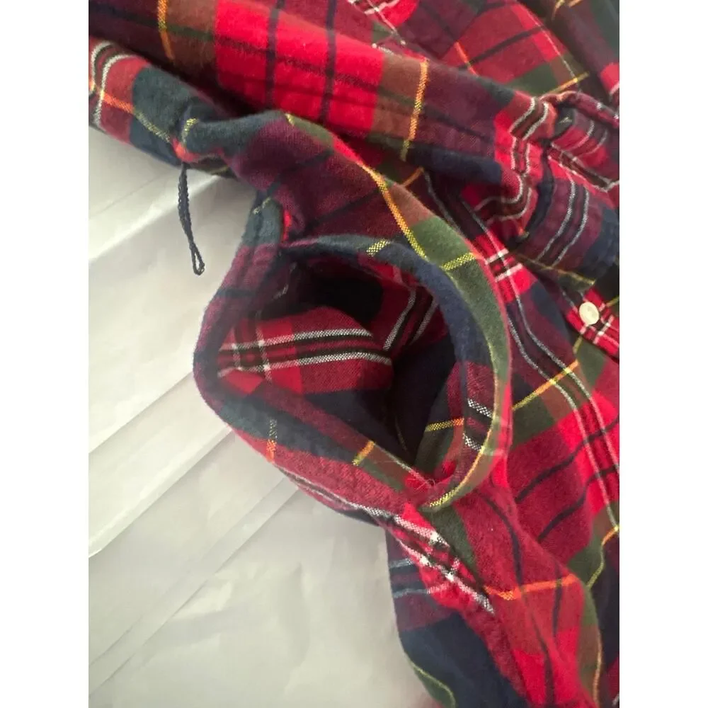 POLO RALPH LAUREN Flannel Cotton christmas Shirtdress, 
Sz6X (* belt is missing) - Picture 6 of 7